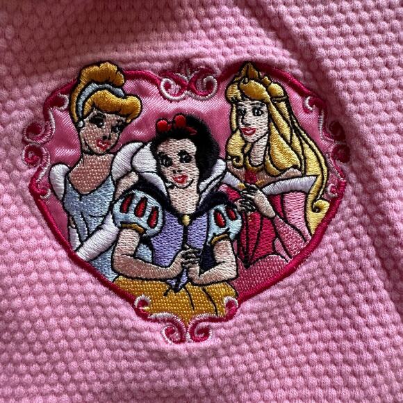 Walt Disney World Kids Vintage 90s Pink Pajama Top Princesses 3T - READ DESC. - Picture 7 of 7